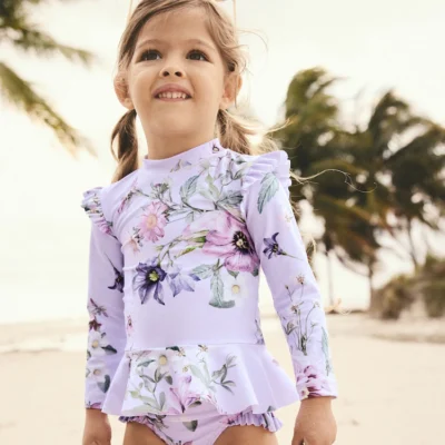 blue/white bow sunsafe swim set (3mths 7yrs) (copy)