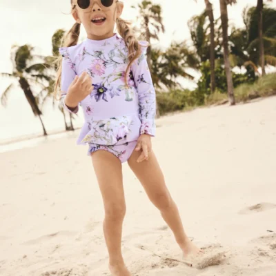 blue/white bow sunsafe swim set (3mths 7yrs) (copy)