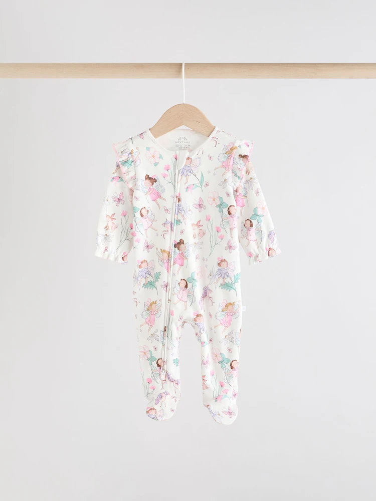 ecru fairy two way zip baby sleepsuits 3 pack (0 2yrs) ecru fairy two way zip baby sleepsuits 3 pack (0 2yrs)