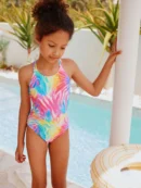 rainbow double strap swimsuit (3 16yrs) (copy)
