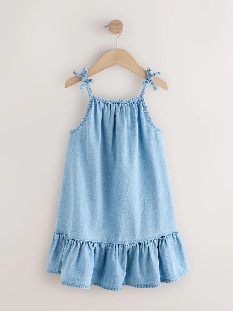 blue denim angel sleeve dress (3 16yrs) blue denim angel sleeve dress (3 16yrs)