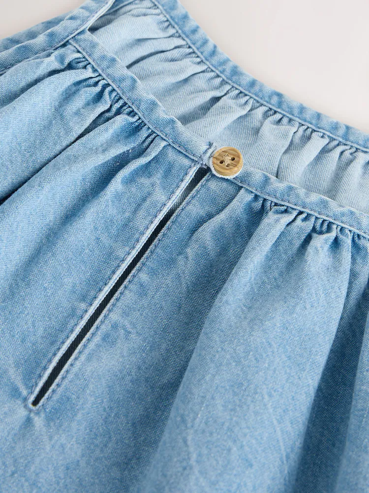 blue denim angel sleeve dress (3 16yrs) blue denim angel sleeve dress (3 16yrs)