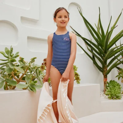 blue swirl double strap swimsuit (3 16yrs) (copy)