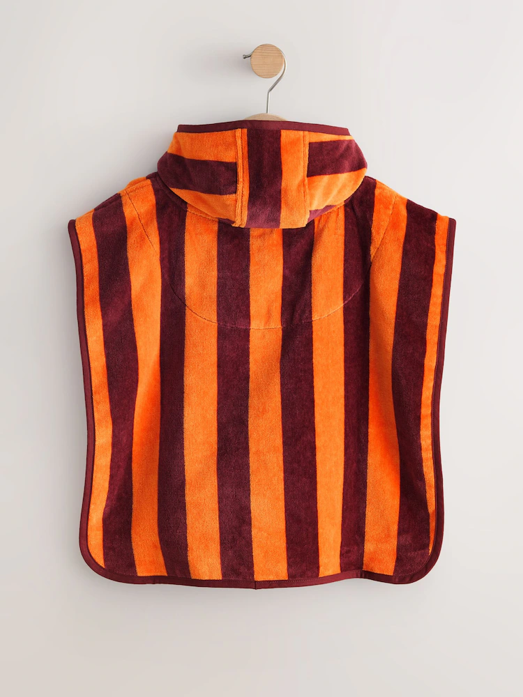 orange stripe towelling poncho (9mths 6yrs) orange stripe towelling poncho (9mths 6yrs)