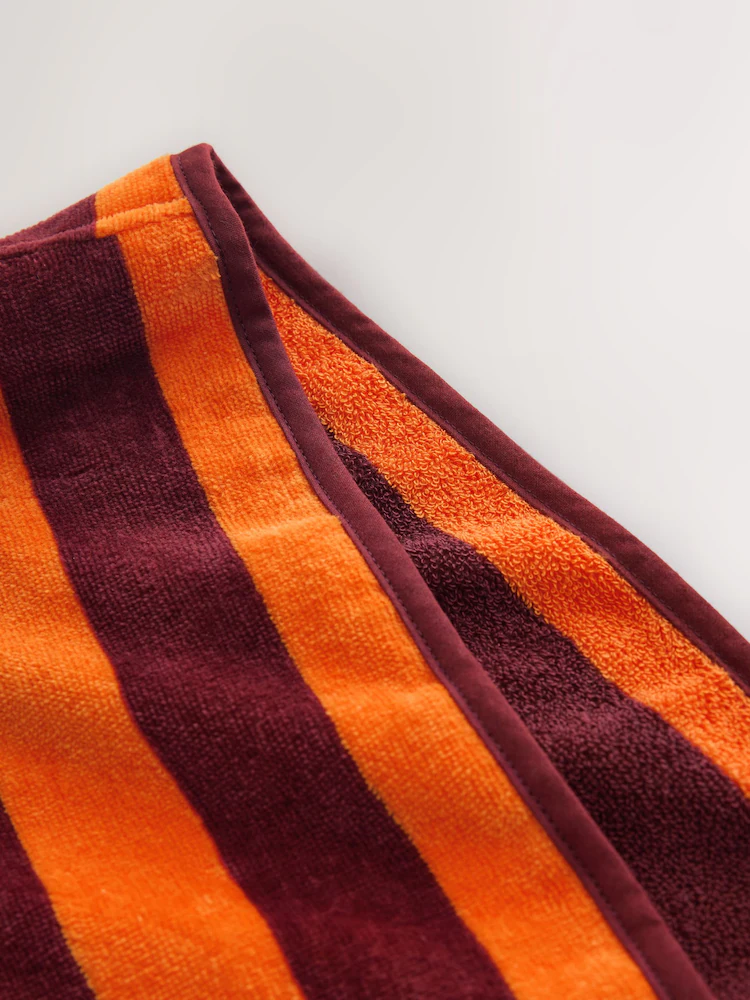 orange stripe towelling poncho (9mths 6yrs) orange stripe towelling poncho (9mths 6yrs)