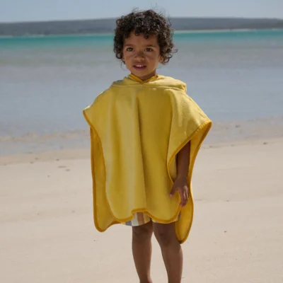 orange stripe towelling poncho (9mths 6yrs) (copy)