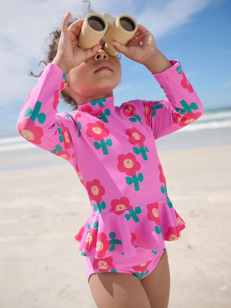 pink stampy floral sunsafe swim set (3mths 7yrs) pink stampy floral sunsafe swim set (3mths 7yrs)