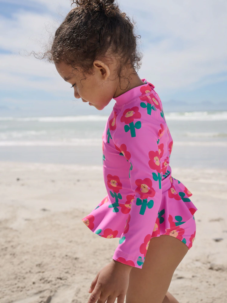 pink stampy floral sunsafe swim set (3mths 7yrs) pink stampy floral sunsafe swim set (3mths 7yrs)