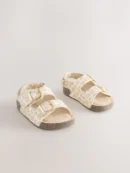 animal standard fit (f) double buckle cushioned footbed sandals