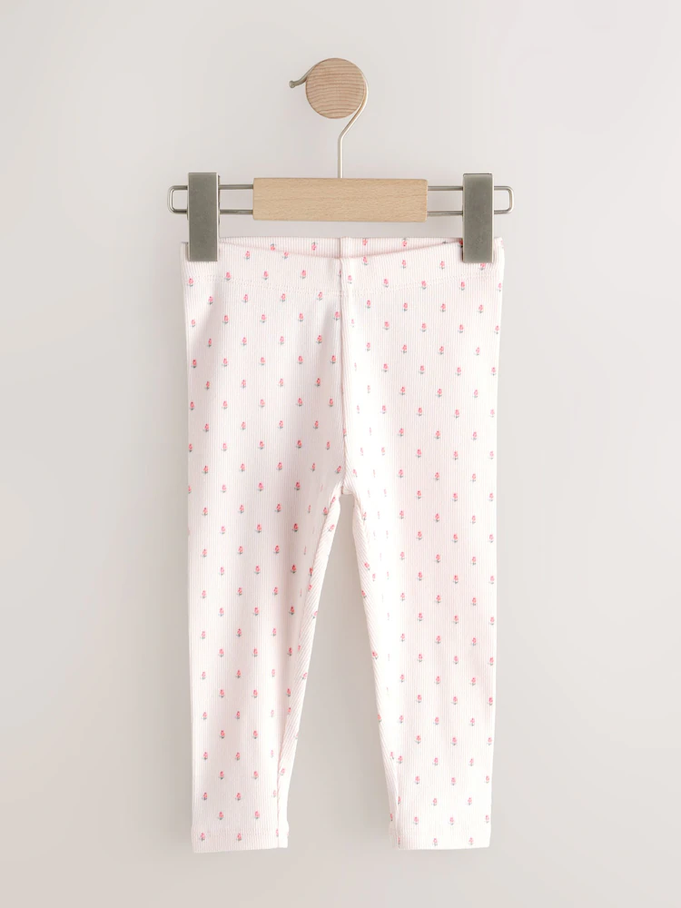 pink ribbed leggings 5 pack (3mths 7yrs) pink ribbed leggings 5 pack (3mths 7yrs)