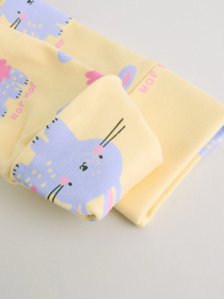pink/yellow character two way zip baby sleepsuits 3 pack (0mths 2yrs) pink/yellow character two way zip baby sleepsuits 3 pack (0mths 2yrs)