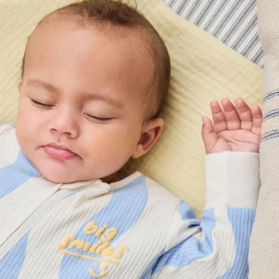 yellow/blue sunshine two way zip baby sleepsuits 3 pack (0mths 3yrs)