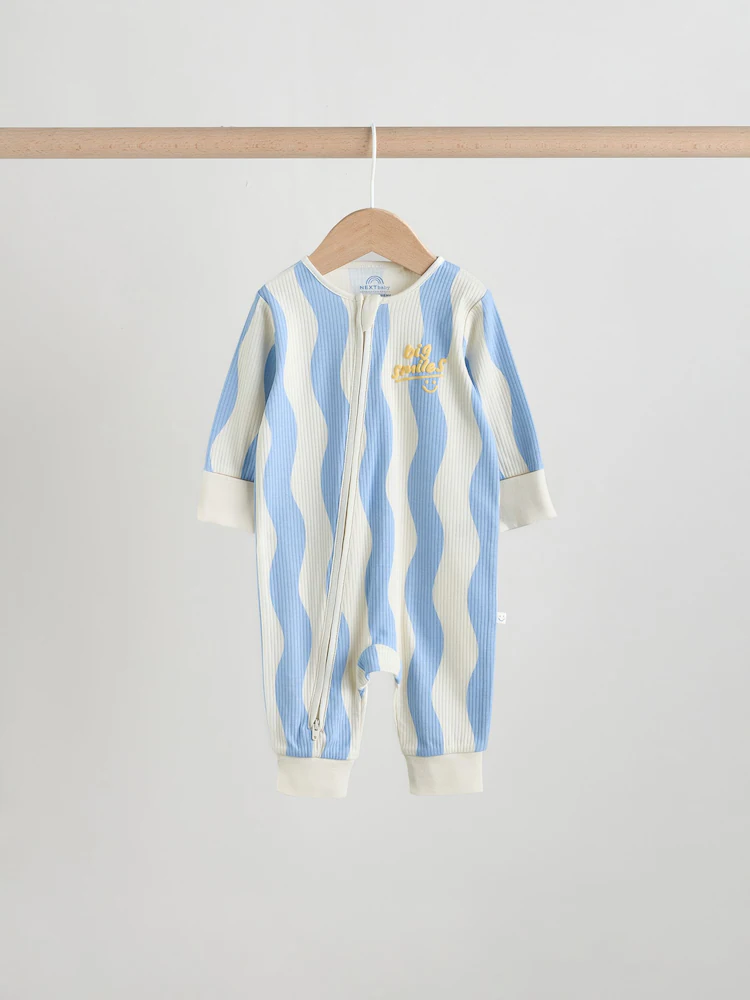 yellow/blue sunshine two way zip baby sleepsuits 3 pack (0mths 3yrs) yellow/blue sunshine two way zip baby sleepsuits 3 pack (0mths 3yrs)