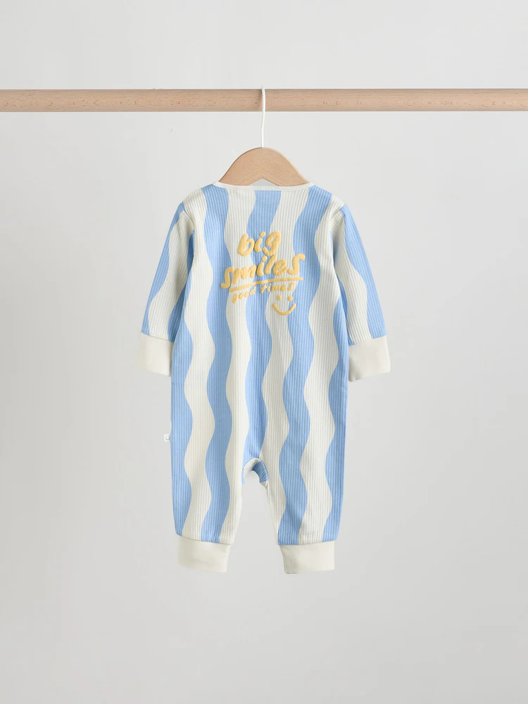 yellow/blue sunshine two way zip baby sleepsuits 3 pack (0mths 3yrs) yellow/blue sunshine two way zip baby sleepsuits 3 pack (0mths 3yrs)