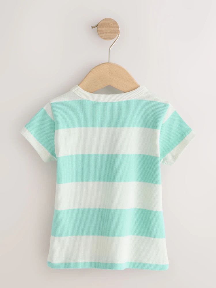bright fruit ribbed short sleeve tops 5 pack (3mths 7yrs) bright fruit ribbed short sleeve tops 5 pack (3mths 7yrs)