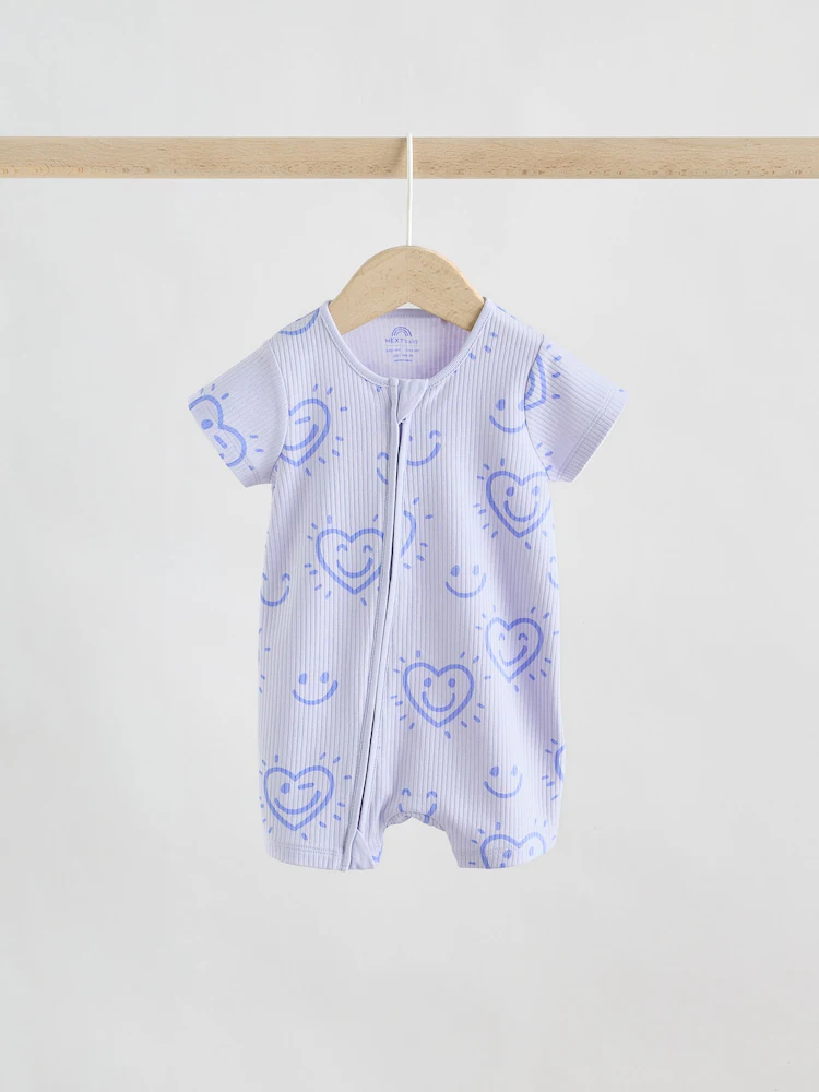 lilac purple two way zip baby sleepsuits 3 pack (0mths 3yrs) lilac purple two way zip baby sleepsuits 3 pack (0mths 3yrs)