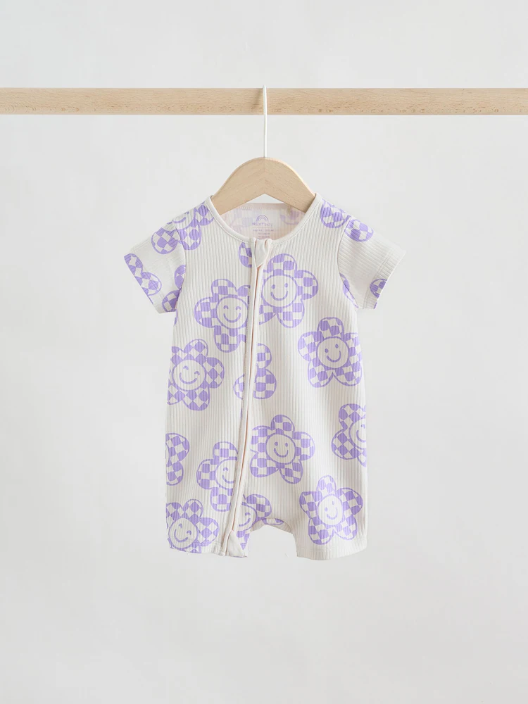lilac purple two way zip baby sleepsuits 3 pack (0mths 3yrs) lilac purple two way zip baby sleepsuits 3 pack (0mths 3yrs)