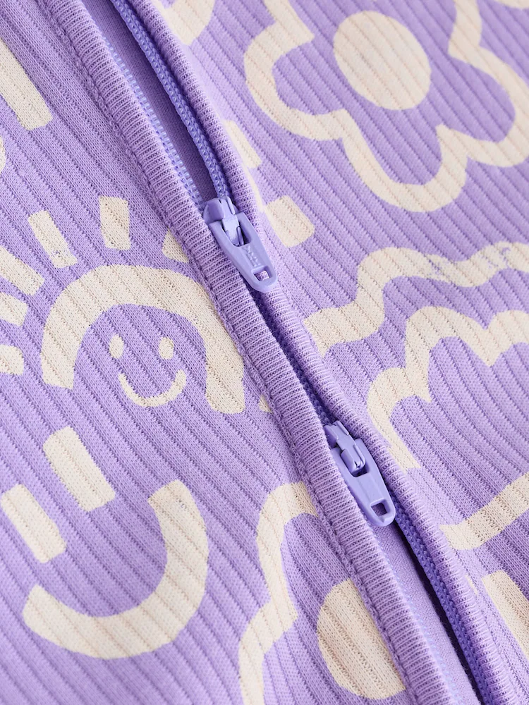 lilac purple two way zip baby sleepsuits 3 pack (0mths 3yrs) lilac purple two way zip baby sleepsuits 3 pack (0mths 3yrs)