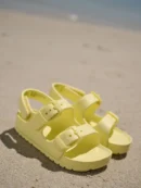 purple double buckle ankle strap eva sandals (copy)