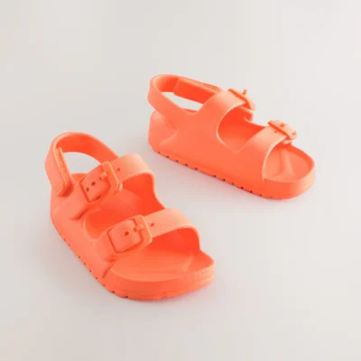 navy double buckle ankle strap eva sandals (copy)