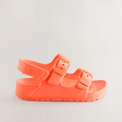 navy double buckle ankle strap eva sandals (copy)