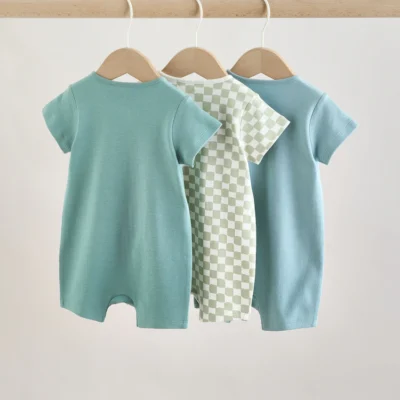 brown two way zip baby rompers 3 pack (0mths 3yrs) (copy)