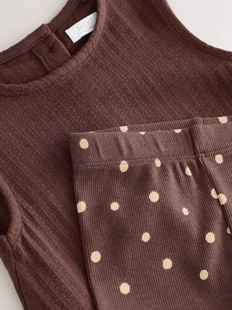 brown broderie vest and shorts set (3mths 7yrs) brown broderie vest and shorts set (3mths 7yrs)