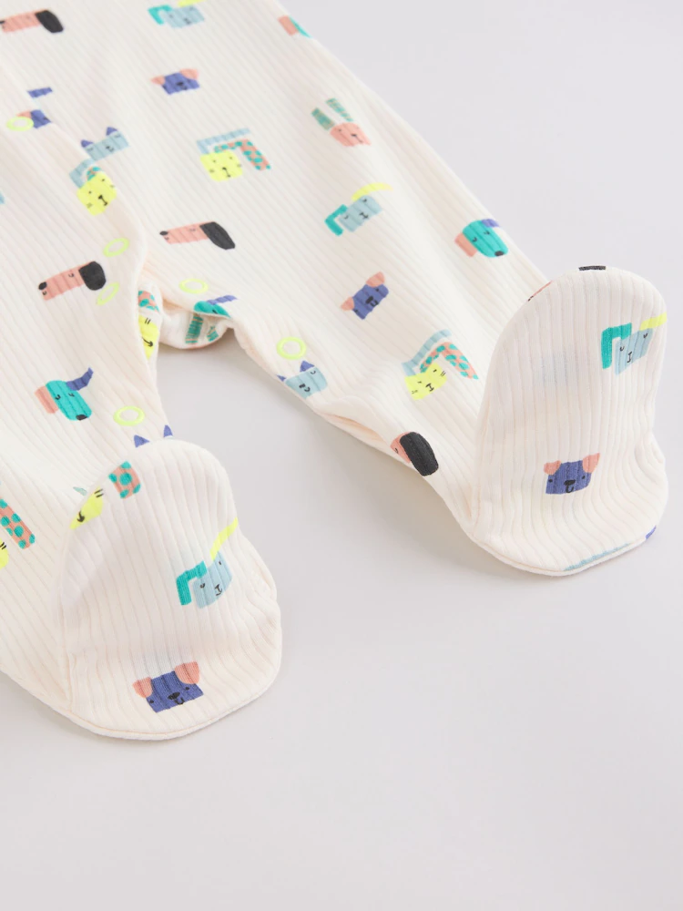 blue dog two way zip baby sleepsuits 3 pack (0mths 2yrs) blue dog two way zip baby sleepsuits 3 pack (0mths 2yrs)