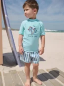 neutral striped sunsafe swimsuit and hat set (3mths 7yrs) (copy)