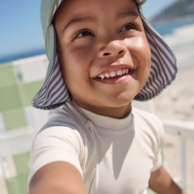 neutral legionnaire swim hat (3mths 10yrs) (copy)