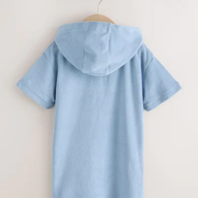 sage green towelling zip through cover up (3mths 7yrs) (copy)