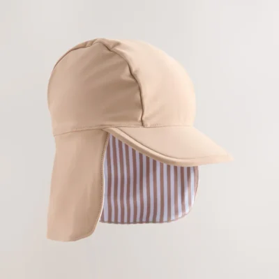 bright orange legionnaire swim hat (3mths 10yrs) (copy)