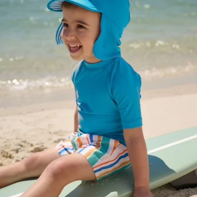 blue legionnaire swim hat (3mths 10yrs)