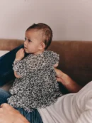 yellow ditsy baby mesh dress (0mths 2yrs) (copy)