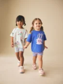 blue/pink top & cycle shorts set 2 pack (3mths 7yrs) (copy)