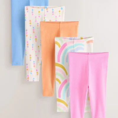 rainbow ribbed leggings 5 pack (3mths 7yrs) (copy)