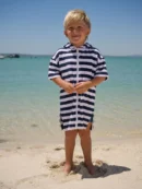 multi stripe towelling zip through cover up (3mths 7yrs) (copy)