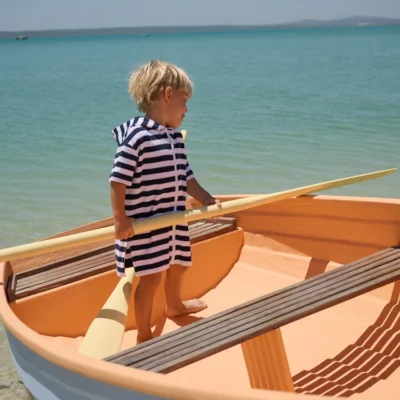 multi stripe towelling zip through cover up (3mths 7yrs) (copy)