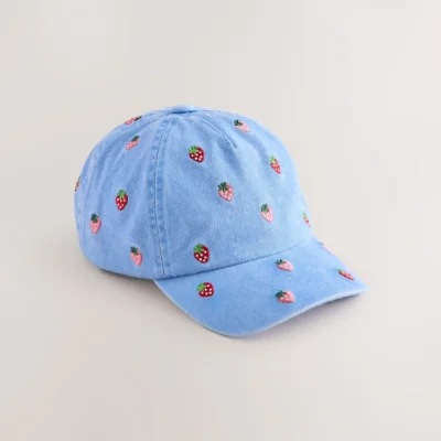 blue/red berries baseball cap (1 16yrs)
