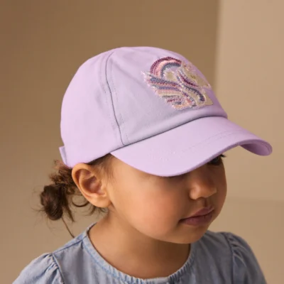 lilac purple unicorn cap (1 16yrs)