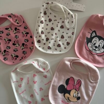disney minnie mouse bibs 5 pack immediate