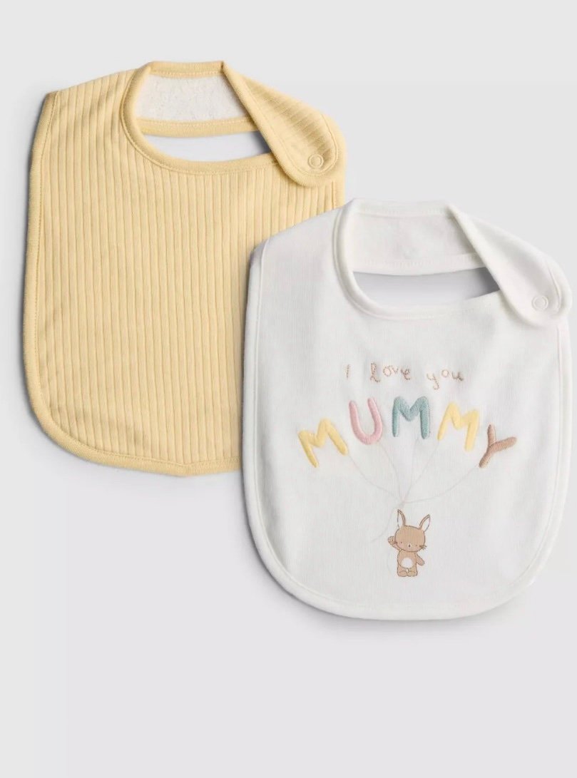 screenshot bibs with i love daddy print 2 pack immediate