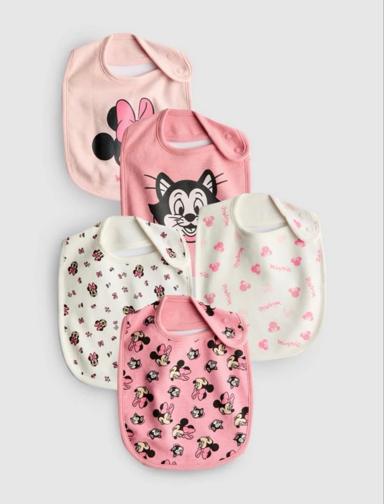 screenshot-9 disney minnie mouse bibs 5 pack immediate