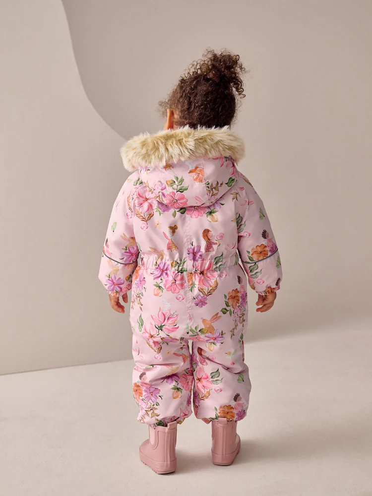 pink fairy waterproof printed snowsuit (3mths 7yrs) pink fairy waterproof printed snowsuit (3mths 7yrs)