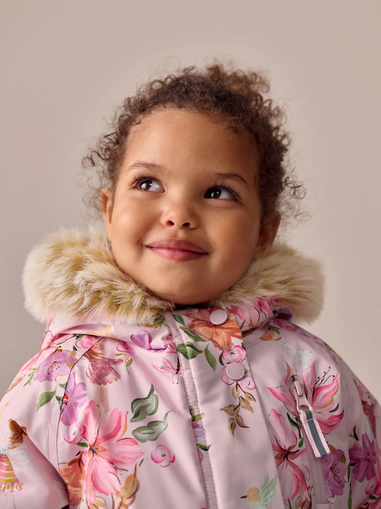 pink fairy waterproof printed snowsuit (3mths 7yrs) pink fairy waterproof printed snowsuit (3mths 7yrs)